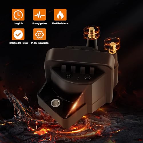 Vista 95 de OCPTY Juego de 4 bobinas de encendido compatibles con OE: UF604 C1685 apto para Mazda 3 para Mazda 5 2008-2015