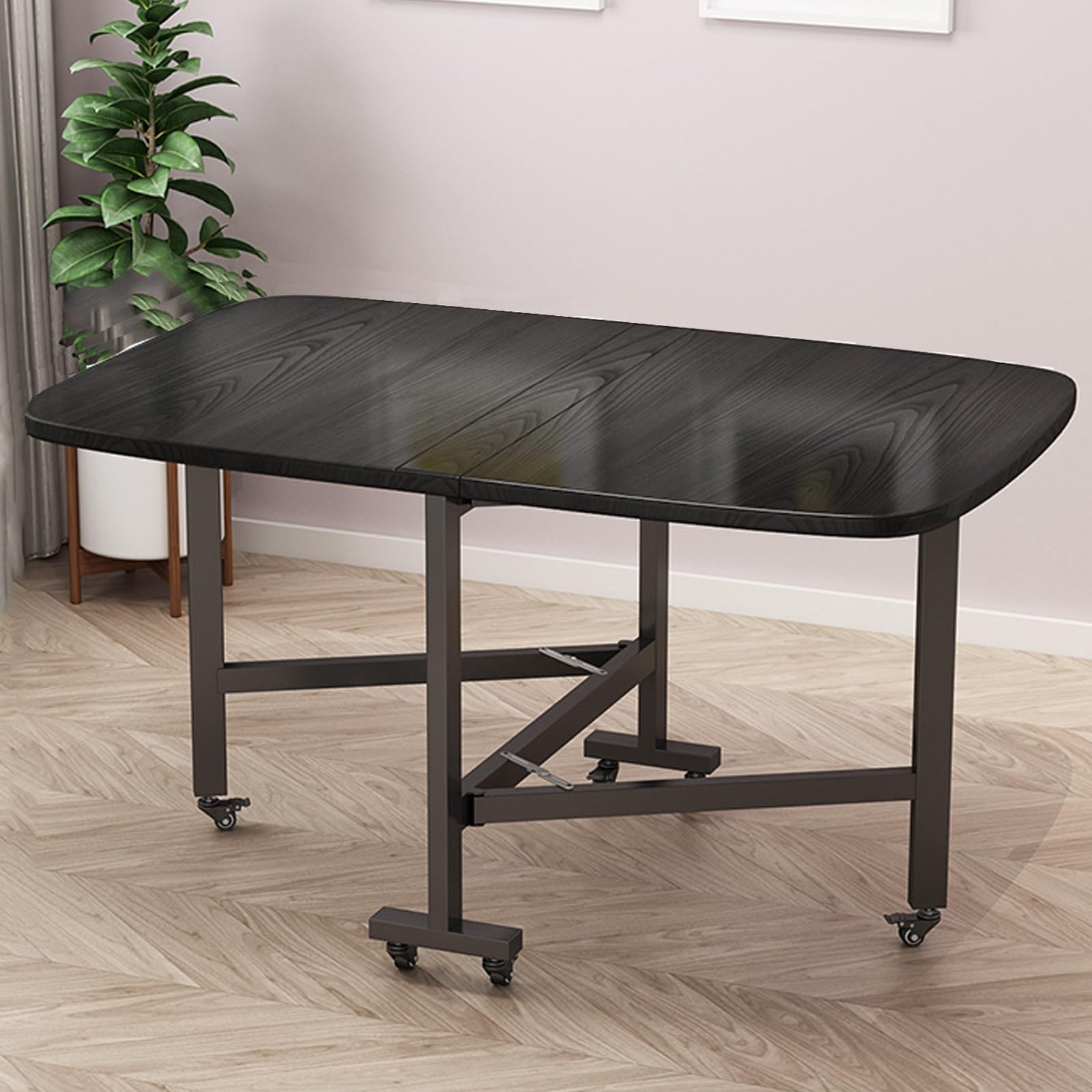 Amazon｜収納可能 食卓テーブル 移動可能で伸縮可能なキッチンテーブル
