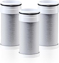 VEVOR Faucet Filter Replacement, 3-Pack Water-Filter Cartridge, 5-Layer High-Efficiency Filtration, 3-Month Value and 317 Gal Lifespan/Filter, Compatible with Models 8807 & 8811 Filtration System