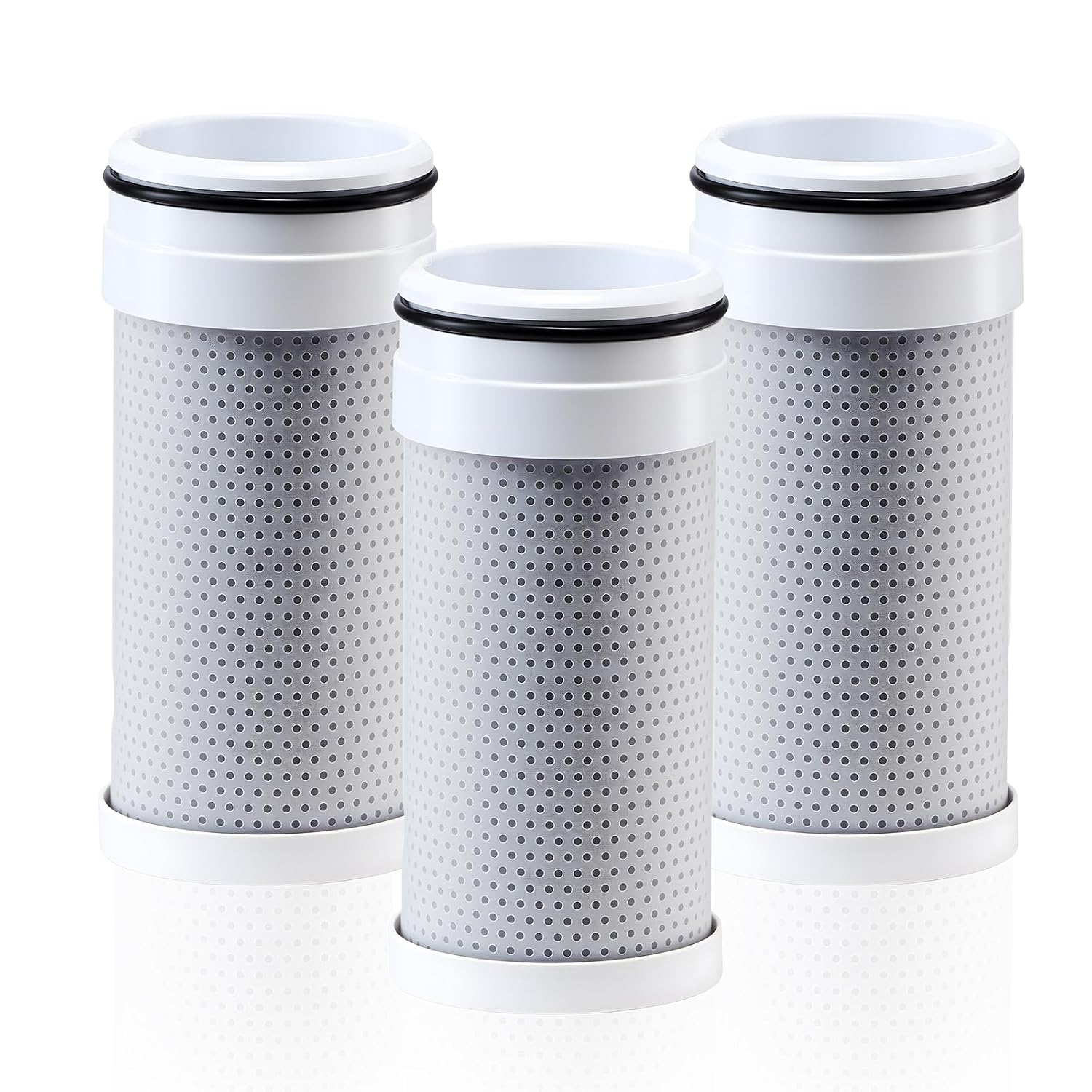VEVOR Faucet Filter Replacement, 3-Pack Water-Filter Cartridge, 5-Layer High-Efficiency Filtration, 3-Month Value and 317 Gal Lifespan/Filter, Compatible with Models 8807 & 8811 Filtration System