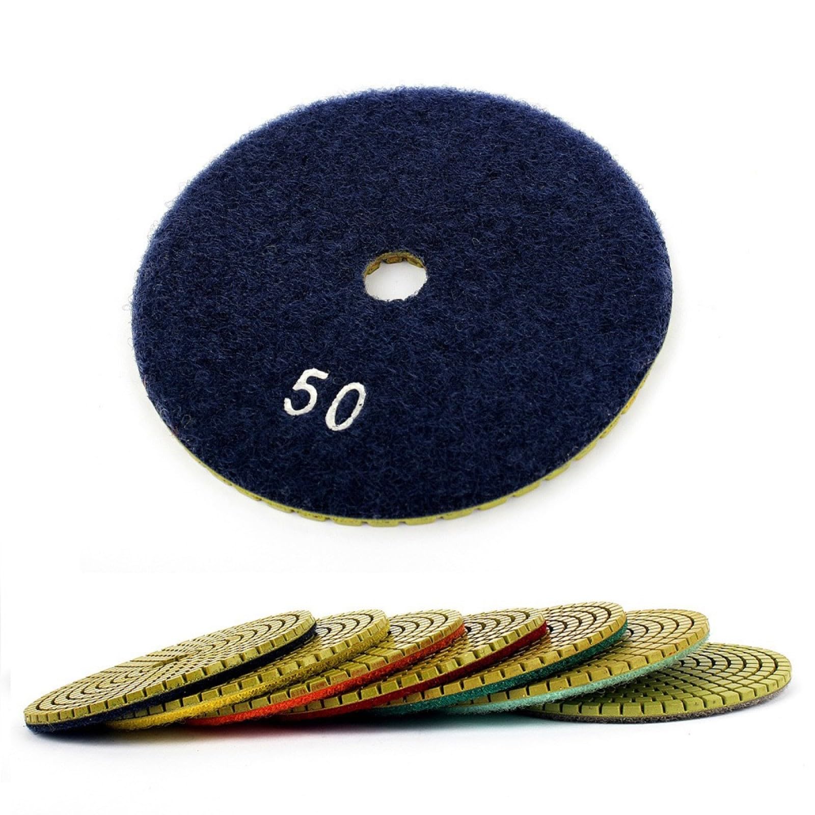 Almohadillas pulidoras de diamante, 10 piezas de disco de pulido de diamante for granito, mármol, hormigón, pulido, uso húmedo, almohadillas for lijar, herramienta de pulido de diamante(3000)