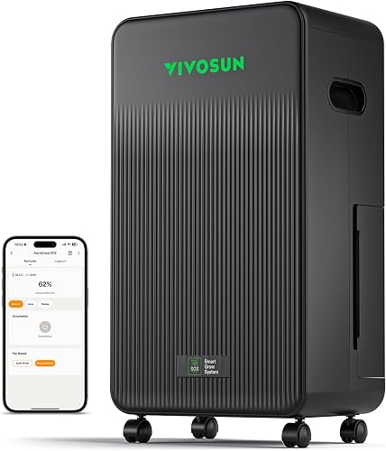 VIVOSUN AeroDrain D12 Déshumidificateur Électrique 12 L/J…