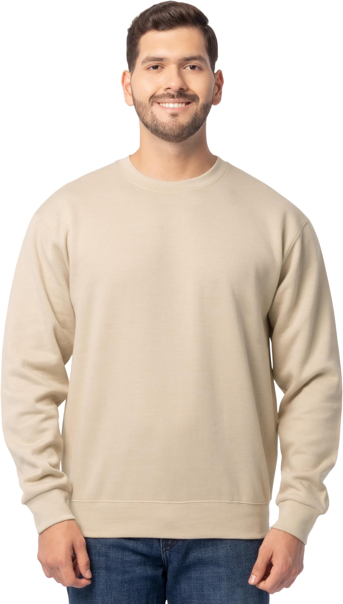 Men's Eversoft Fleece Crewneck Sweatshirts, Moisture Wicking & Breathable, Sizes S-4x