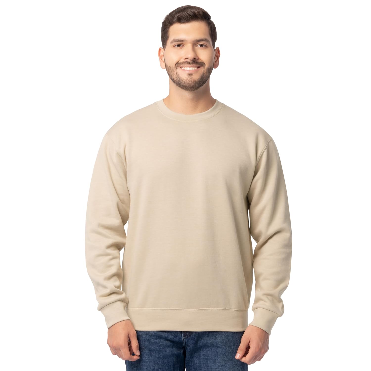 Fruit of the Loom Mens Eversoft Fleece Crewneck Sweatshirts Moisture Wicking Breathable Sizes S-4x