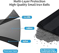 Vista 4 de Ankle Weights for Women & Men - 0.5lb/1lb/2lb/3lb Pairs for Walking, Running, Yoga, Fitness - Premium Ice Silk Fabric - Comfortable, Durable & Tear