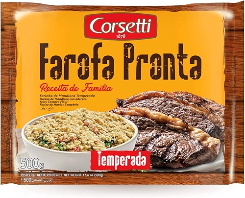 Corsetti Farofa Pronta Temperada 500G