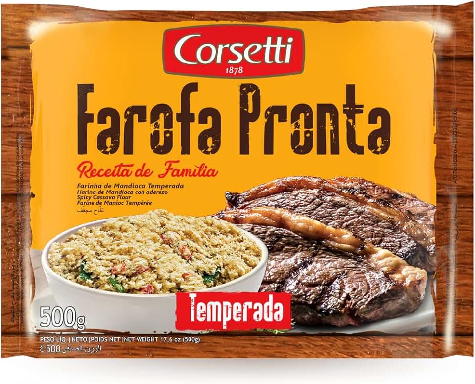 Corsetti Farofa Pronta Temperada 500G