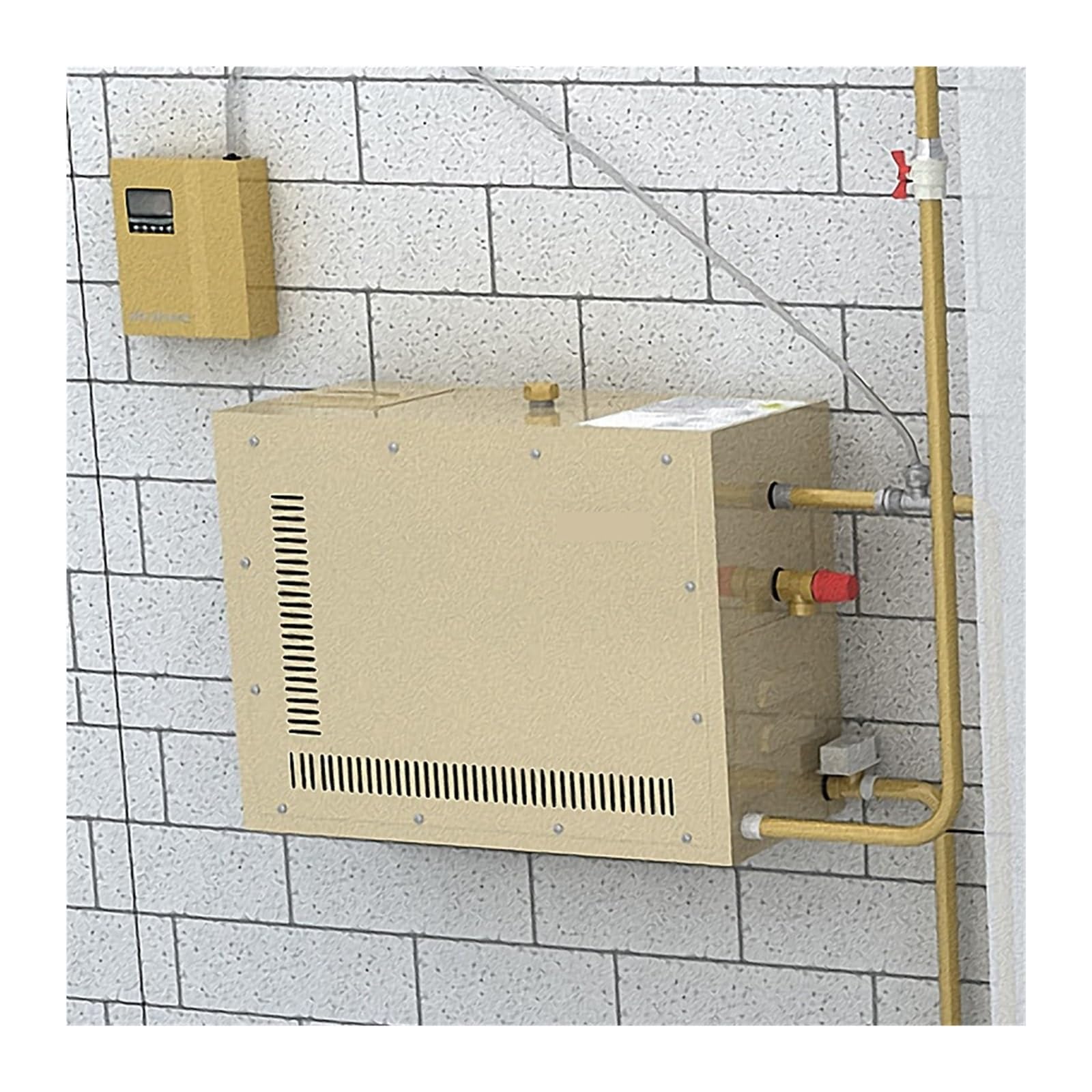 3kw Automatyczny generator pary ze stali nierdzewnej Domowa sauna parowa Maszyna do kąpieli parowej pokoju spa Cyfrowy kontroler Dla początkujących majsterkowiczów(9kw)