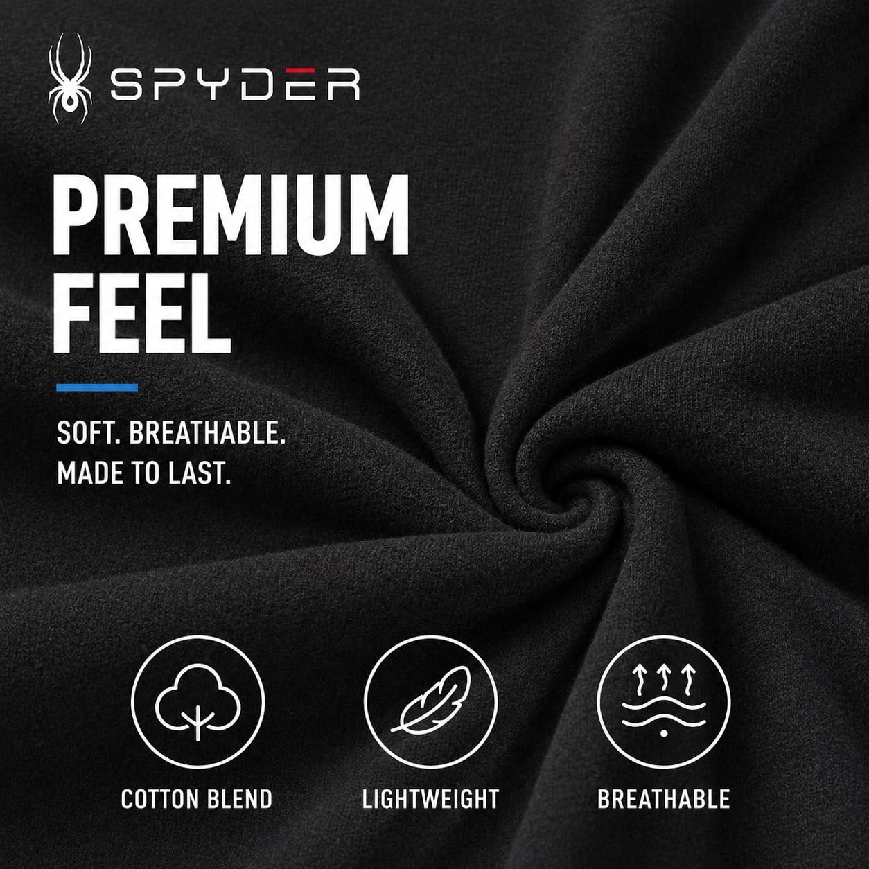 Spyder Mens T-Shirts - Cotton Blend Short Sleeve Crewneck Graphic Tees image 4