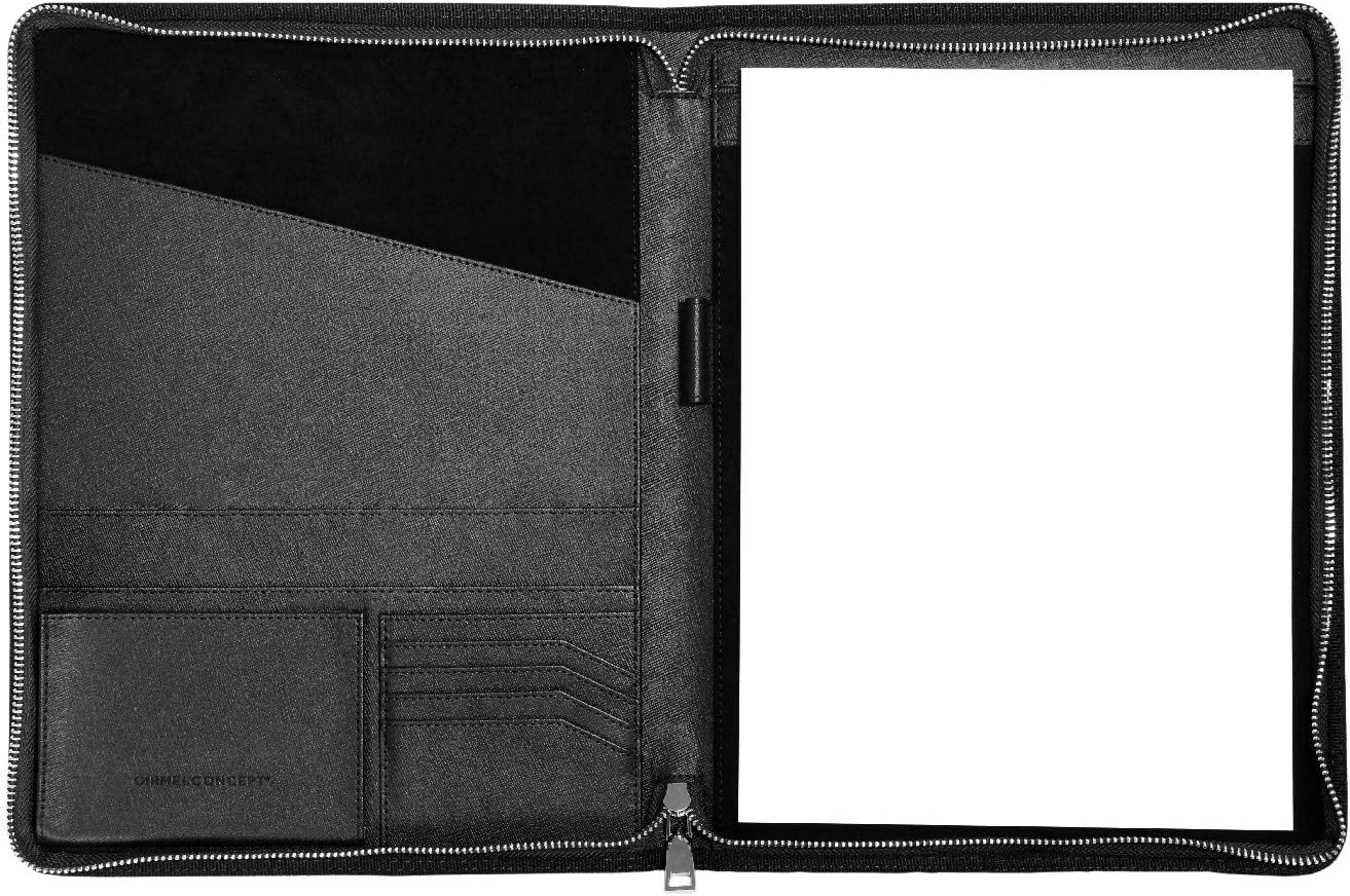 CARMEL CONCEPT Professional Slim Portfolio Folder in Vegan Leather with