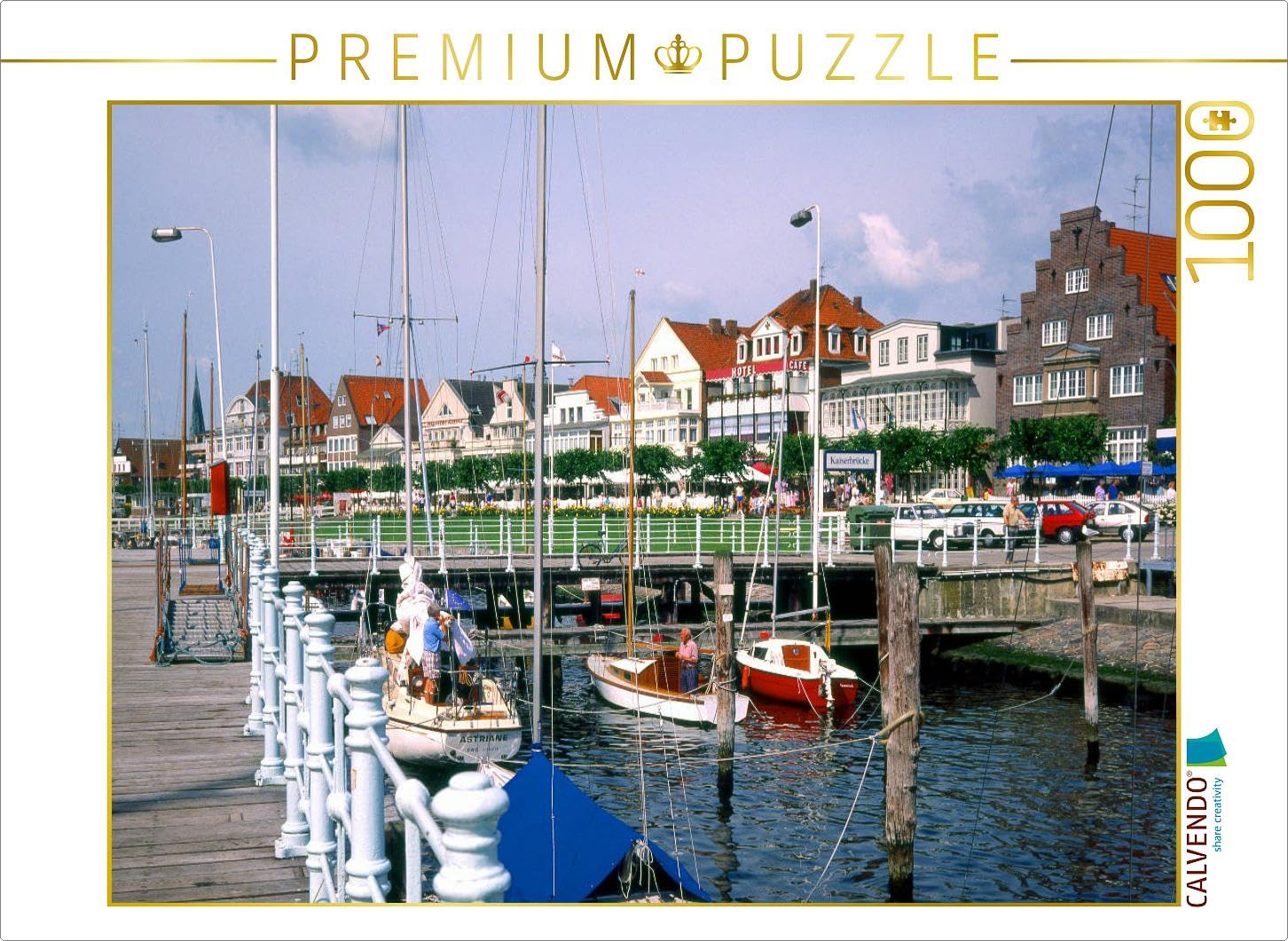 CALVENDO Puzzle Pont de l'Empereur avec Vue sur Travemünde 1000 Pieces 64 x 48 cm from Lothar Reupert