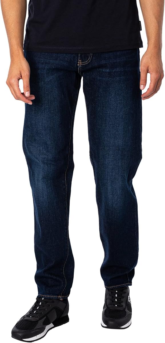 Armani Exchange Denim recto con 5 bolsillos para hombre, denim índigo, 29R