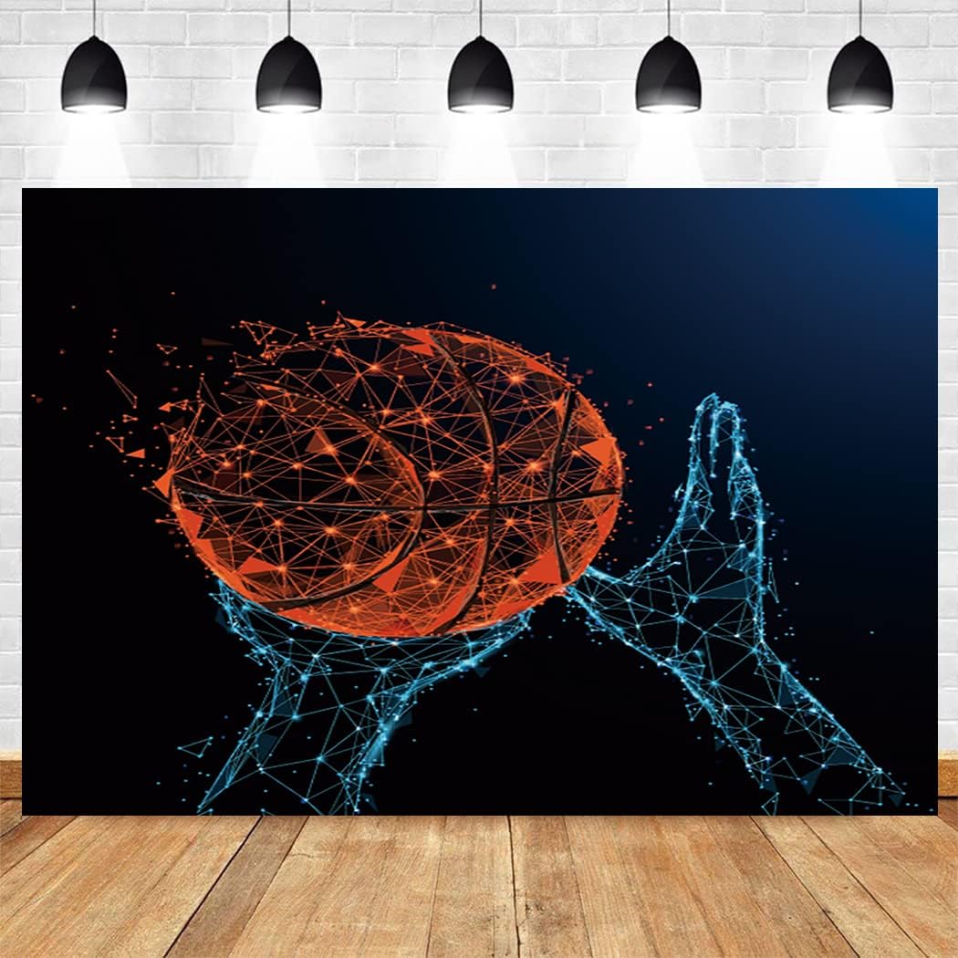 Basketball Backdrop,Empty Basketball Court Sport Arena with Wood Floor Background Adult Men Women Birthday Party Decoration Banner Decoration Supplies Shoot Props,7'x5' : Clothing, Shoes & Jewelry