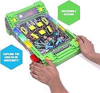 Vista 6 de Minecraft: Arcade Pinball - Overworld - Juego de mesa con luces y sonidos, marcador LED, parachoques vibratorio, detección de canalones, licencia