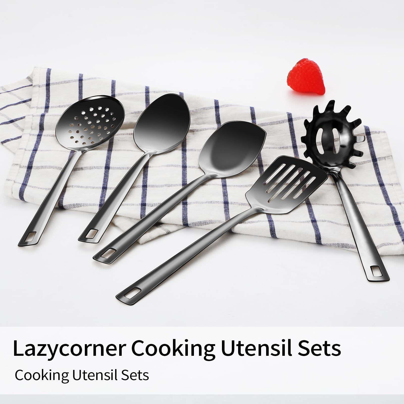 Juego de utensilios de cocina de acero inoxidable, 11 piezas