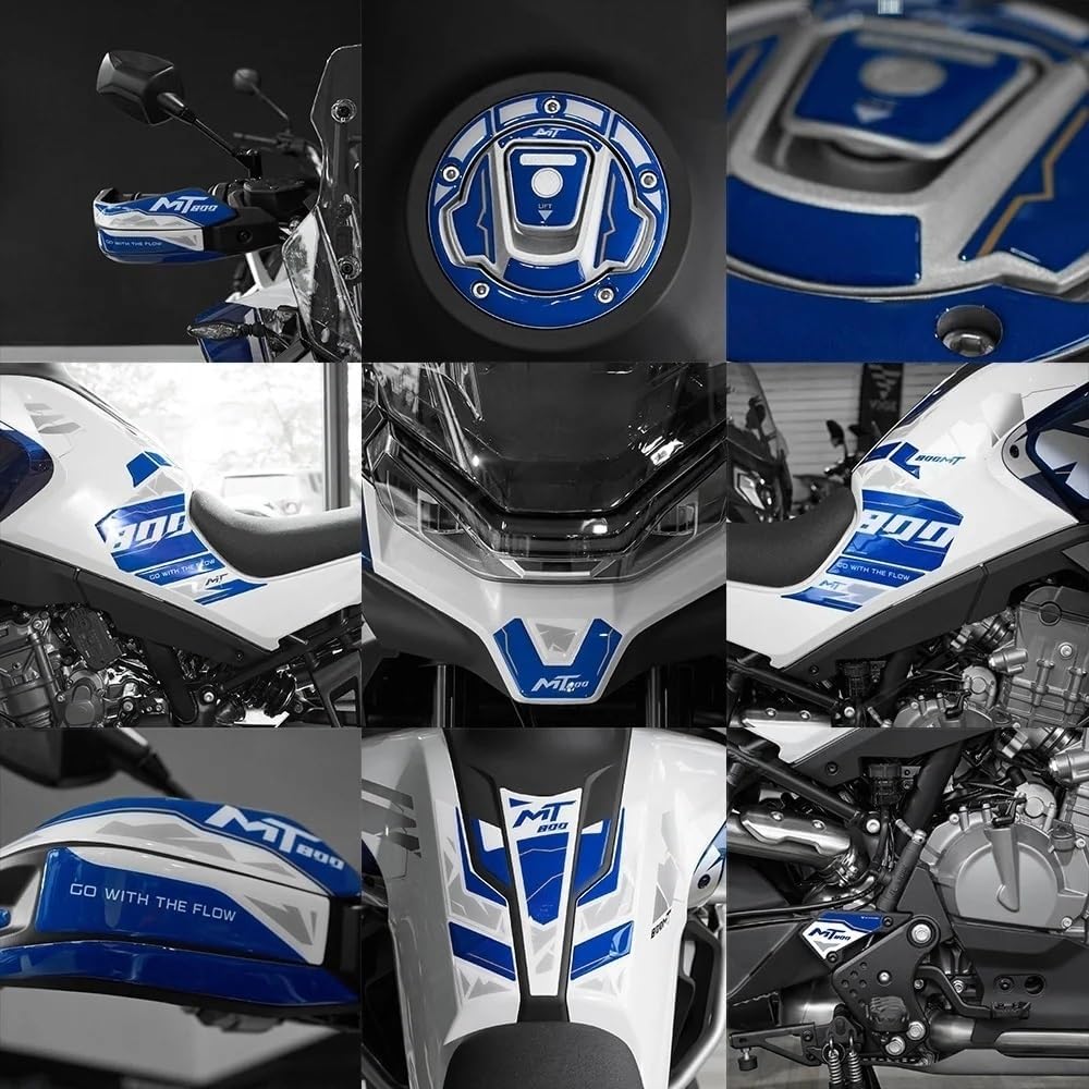 Motorcycle Tank Pad Motorcycle Tank Protector Sticker Side Tank Pad Protection Kit for 800 MT for Explore 2023-2024