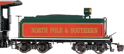 Miniatura 3 de Bachmann Trenes - Locomotora de vapor 4-6-0 con engranajes metálicos - Navidad - Escala G grande