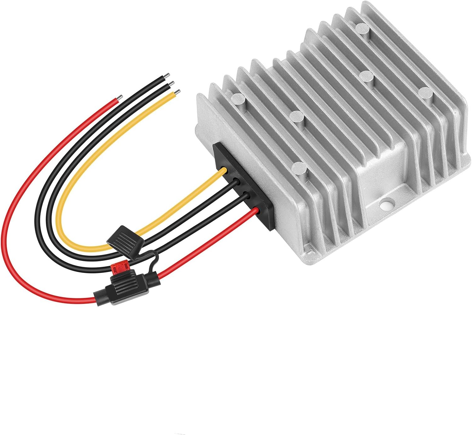 dcbusck 36V/48V to 12V 20A 240W Waterproof DC-DC Step Down Converter for Golf Carts - IP68, 95% Efficiency