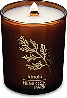 Vista 43 de Hemlock Park Vela de mecha de madera ámbar y dorada hecha a mano con cera de coco natural (estándar de 7.2 onzas, ámbar)