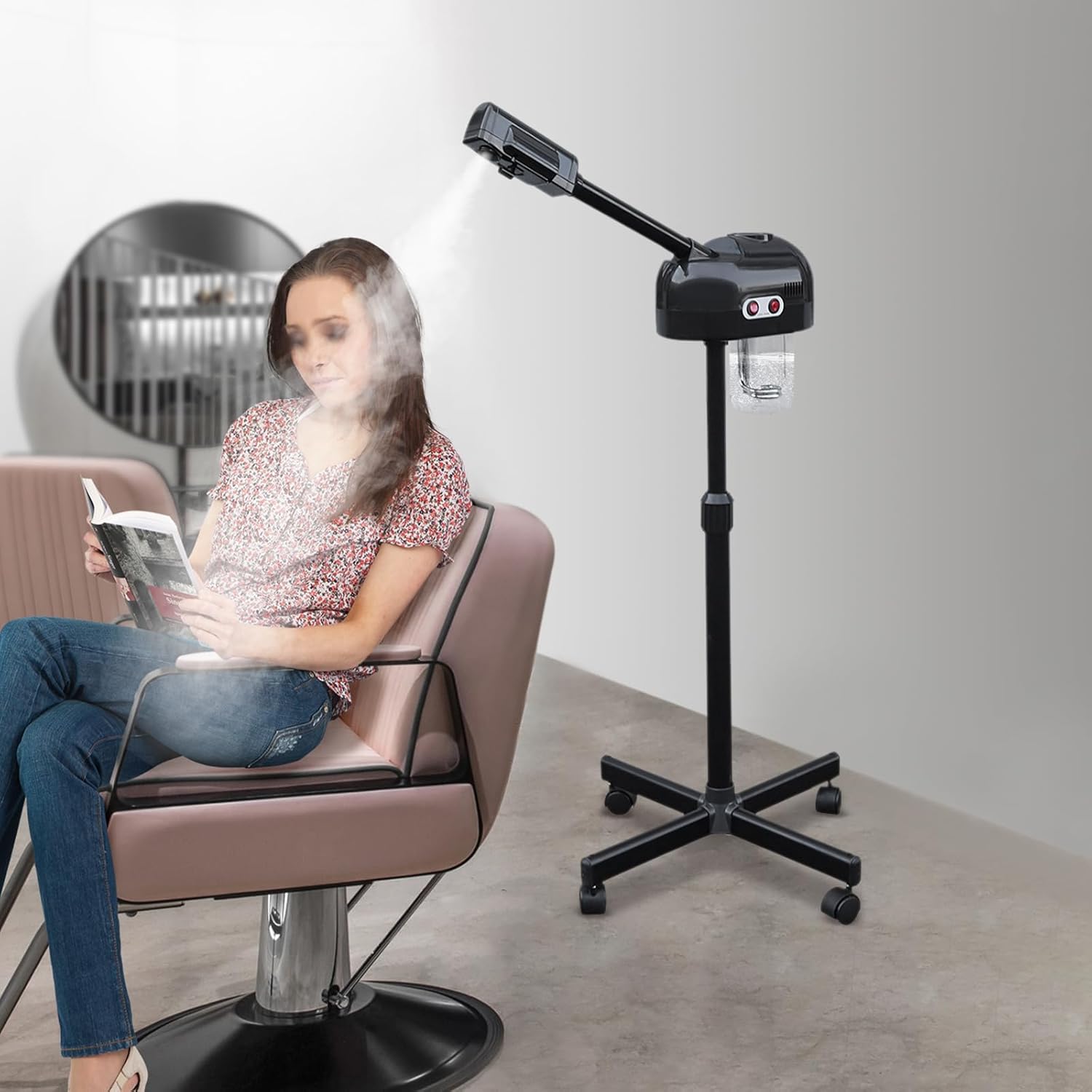 Facial Steamer Professional Ionic Skin Care Equipment Hot Mist Face Steame for Spa, Salon and at Home Use