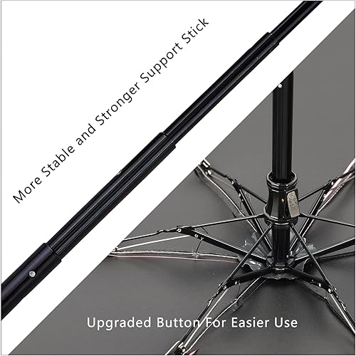 Miniatura 4 de GAOYAINIG - Mini paraguas pequeño con estuche de diseño ligero y compacto, perfecto para viajes, sombrilla portátil ligera para exteriores,