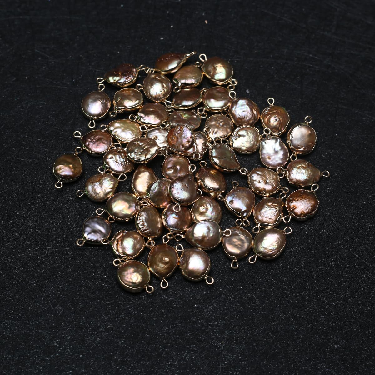 5 Pcs Natural Pearl Connectors Cultured Freshwater White Pearl Pendant Link Charms for Jewelry Making - Image 6