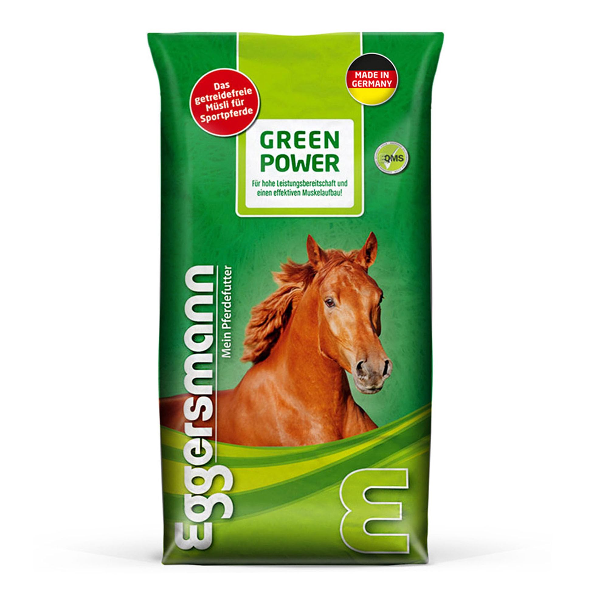 Eggersmann Green Power Nourriture naturelle pour chevaux sans céréales Pour performance en entraînement et compétition
