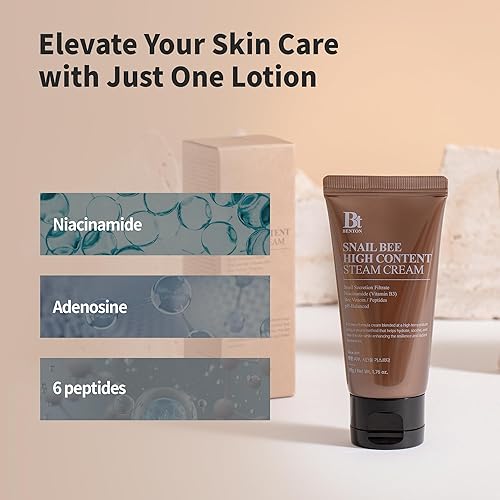Miniatura 4 de BENTON Snail Bee - Crema de vapor de alto contenido  Hidratante de mucina de caracol con veneno de abeja y niacinamida  Productos coreanos para el