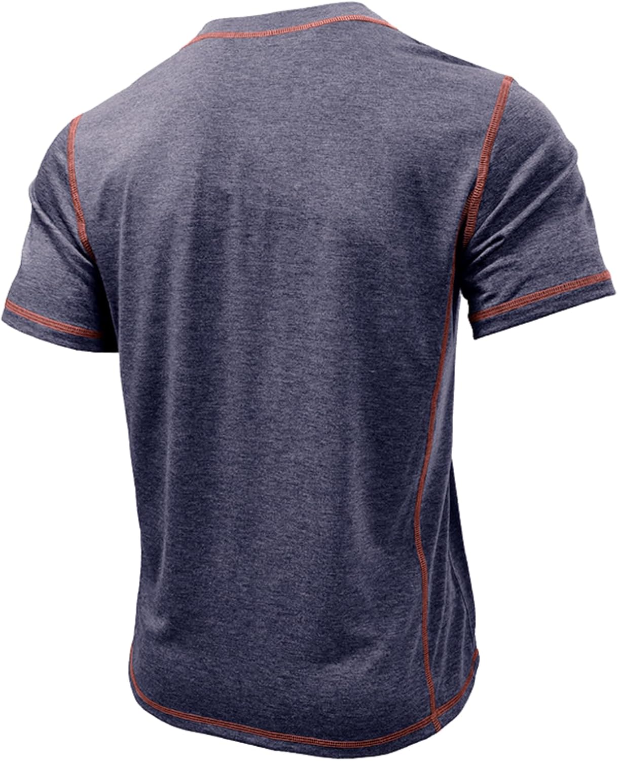 Mens Short Sleeve Shirts Casual Cotton Basic Henley Shirts Summer Lightweight T-Shirts - Image 3