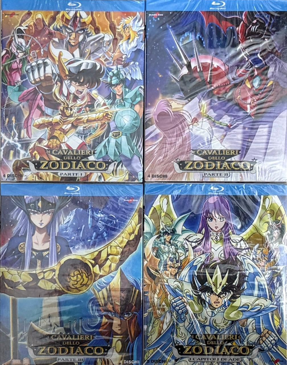 17 Blu-ray I CAVALIERI DELLO ZODIACO serie completa 12 case + Asgard + Nettuno + Ade