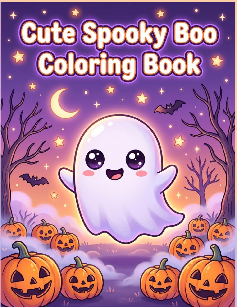 Cute Spooky Boo Coloring Book for Kids Ages 2–5