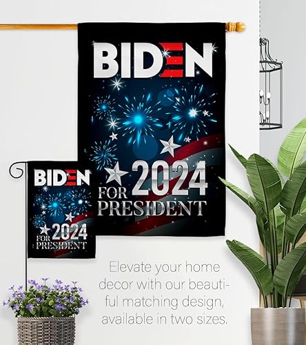 Miniatura 8 de Bandera de Biden Harris con bandera de la casa del presidente de la bandera patriótica, partido de té republicano demócrata de Estados Unidos,