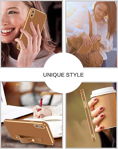 Miniatura 7 de VENINGO Funda para iPhone X, iPhone XS, funda para iPhone X/XS, ajuste delgado, suave, con pulsera ajustable, resistente a los arañazos, a prueba de