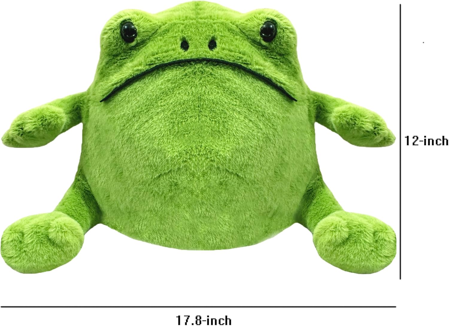 Green Frog Stuffed Animal, Amphibian Plush Toy - Classic Children's Gift (17.8-inch)