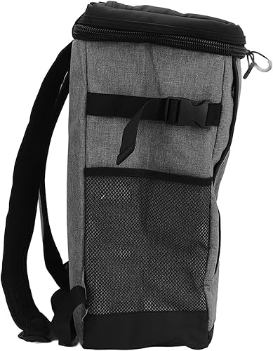 Miniatura 9 de Yctze Mochila de entrega de alimentos con aislamiento térmico, 20L de grosor, a prueba de fugas, forro impermeable, mochila enfriadora para