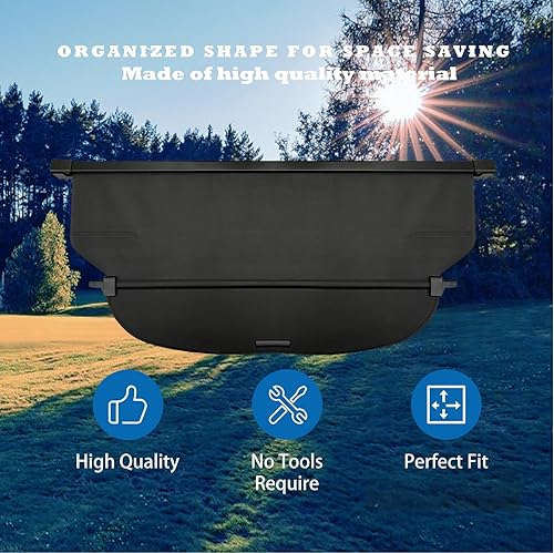 Miniatura 9 de Funda de carga para Toyota RAV4 2008 2009 2010 2011 2012, accesorios, cubierta retráctil para maletero trasero de equipaje, cubierta protectora de