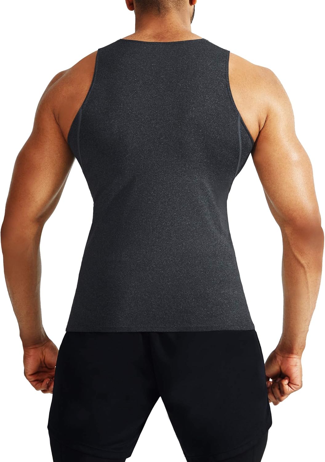 NELEUS Men's 3 Pack Athletic Compression Under Base Layer Sport Tank Top - Image 4