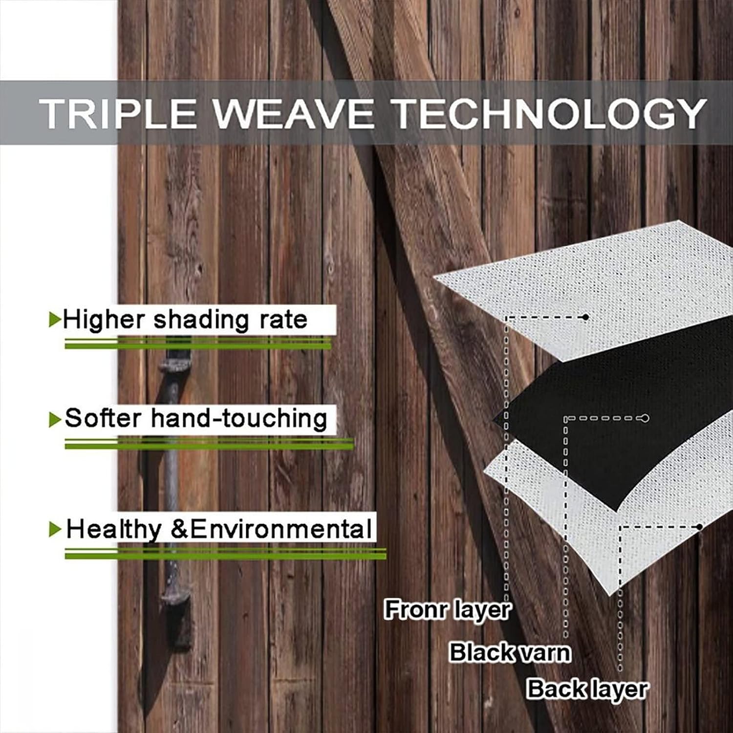 Old Barn Door Curtain,Wooden Barn Door Garage Door American Style Decorations for Rustic Curtains Room Darkening Curtains for Living Girl Room Bedroom Curtain Window Drapes 2 Panels 42x45 Inch