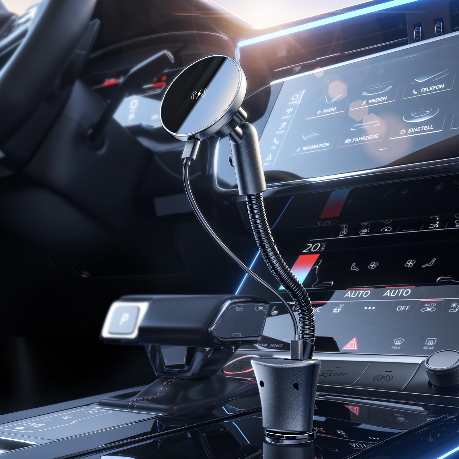 Amazon.com: for Magsafe 15W Car Mount Cigarette Lighter Wireless Phone  Charger，Car Cigarette Lighter Magnetic Vent Mount Holder with Dual Port  PD&QC for Magsafe Fast Charging for iPhone 17 16 15 Pro Plus