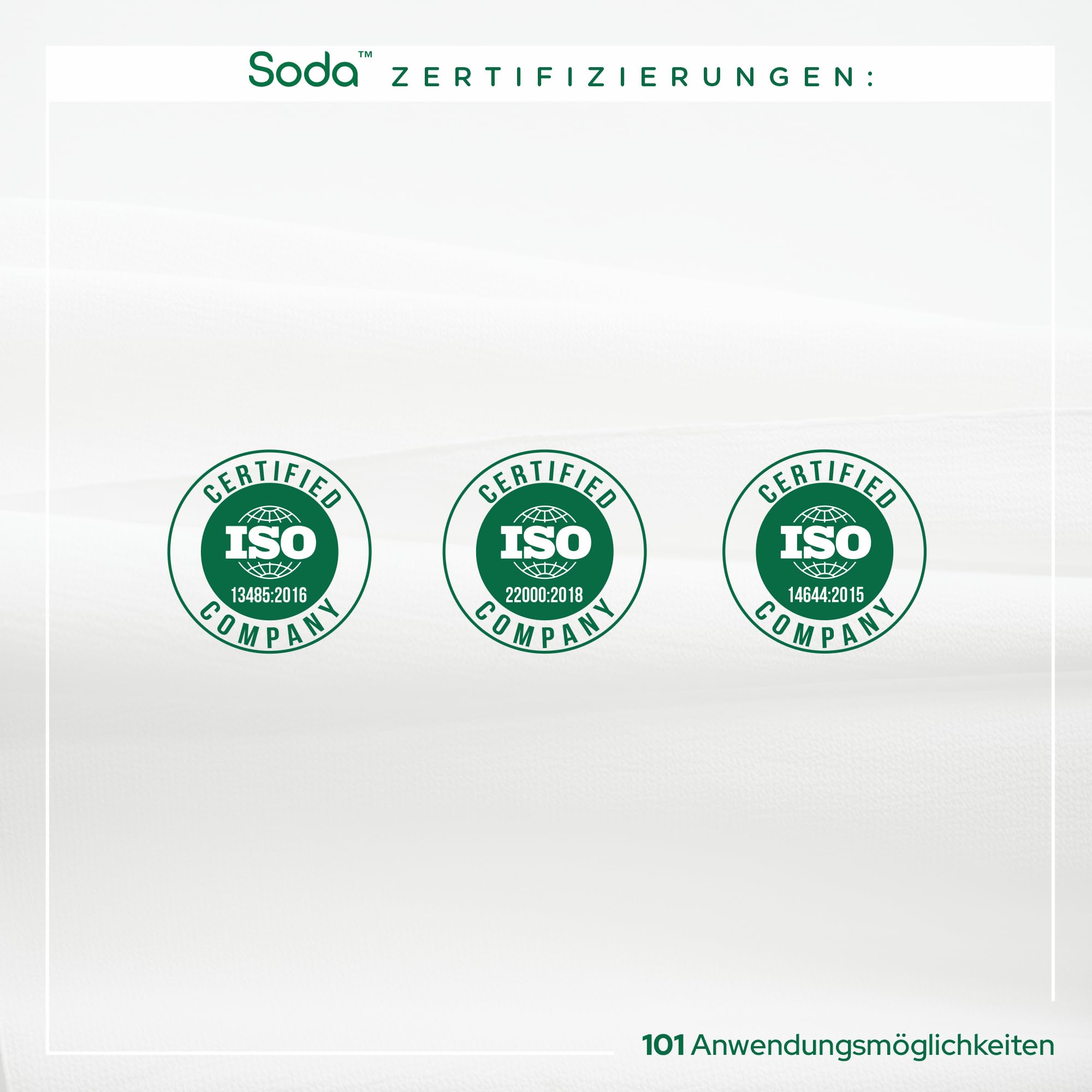 Natriumbicarbonat-Kapseln - 60 Kapseln (3 Packungen 20 Kapseln) - Körper pH-Balance, Magenprobleme, umweltfreundlich, tierfreundlich, Schönheitsprodukt, vegan. Von Soda™