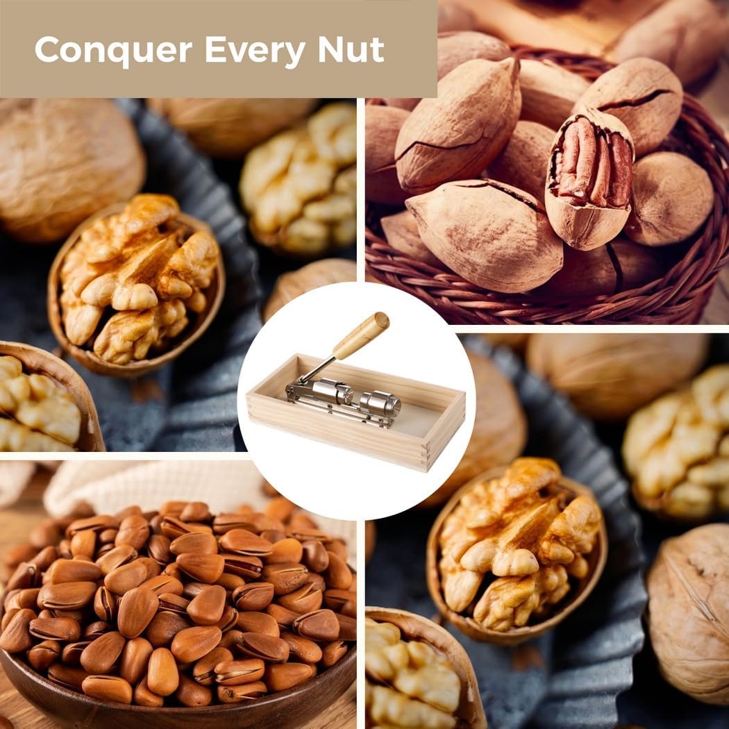 Home Use Heavy Duty Nut Cracker Tool, Hazelnut Pliers, And Nutshell Peeler, Walnut Clipper With Splash Guard, Multipurpose Walnut Opener