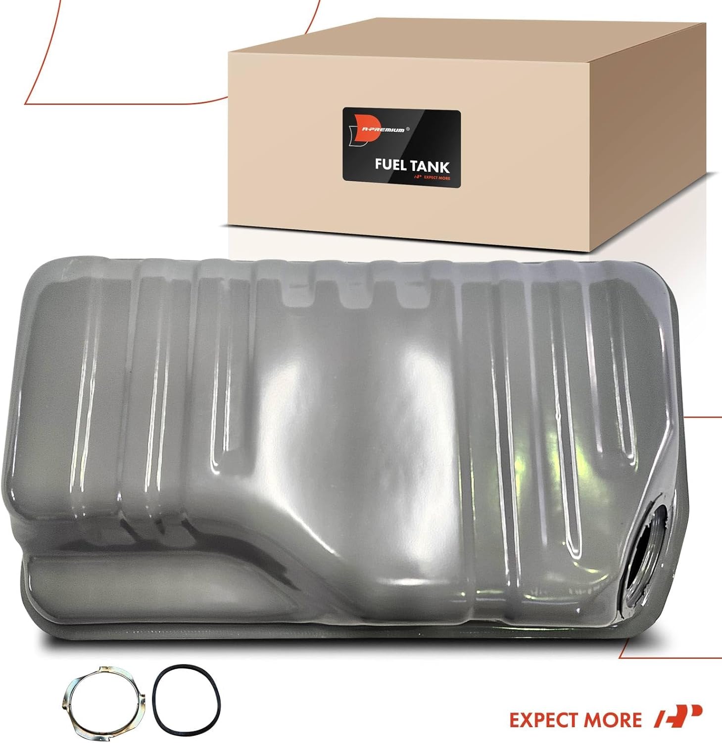 A-Premium Fuel Tank with Lock Ring & O-Ring Compatible with Dodge Neon 1995-1996 & Plymouth Neon 1995-1996, 2.0L, Gas, Replace# 4778373, 4495570