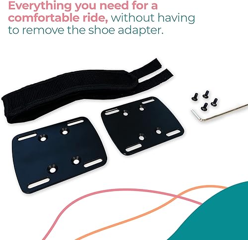 Miniatura 4 de Jaulas para dedos compatibles con la bicicleta Peloton, pedales de bicicleta con clips para los dedos para bicicleta Peloton y bicicleta Plus, uso