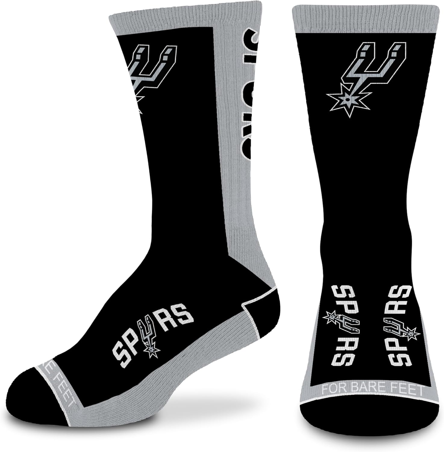 For Bare Feet NBA Unisex Kids Nba Mvp Crew Sock Youth