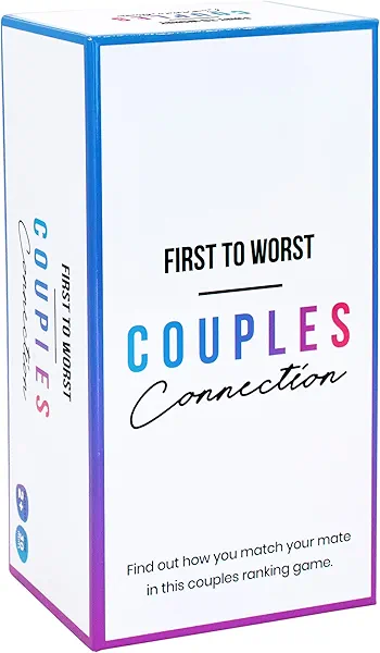FIRST TO WORST Couples Connection Party Game - The Game About How Your Mate Ranks Things - Adult Card Game for Partners, Husbands, Wives, Girlfriends, Boyfriends and Board Games Night with Your Group