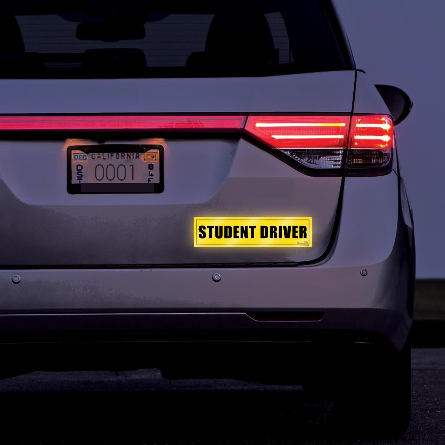 🛒 Crazy Deals wall26 Reflective Student Driver Magnetic Car Signs(Set of 3) Safety Caution Sign