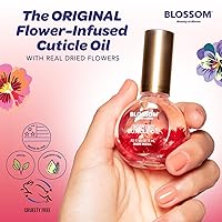 Vista 3 de Blossom Aceite de cutícula para uñas, hidratante, hidratante, perfumado, cuidado de la cutícula, infundido con flores reales, fabricado en Estados