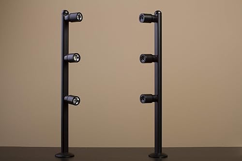 Miniatura 4 de 2 Showcase Display LED Spot Light Black Pole Style FY-53 Set con UL Listed 12v 2A Fuente de alimentación