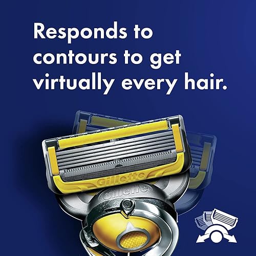 Miniatura 6 de Gillette ProGlide Shield Men's Razor, 5 Bladed Razor, with Precision Trimmer, Comfortglide Lubrication, Glide and Comfort, Handle + 4 Blade Refills