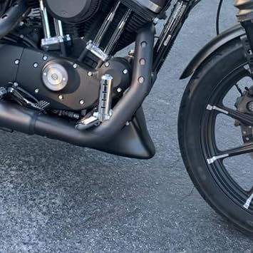 Front Spoiler for 2004-later Sportster, Motorcycle Fairing Front Chin Spoiler Cover Lower Cowl for Harley Davidson Sportster XL Iron 883 1200 Forty-Eight Seventy-Two Superlow Roadster (Matte Black)